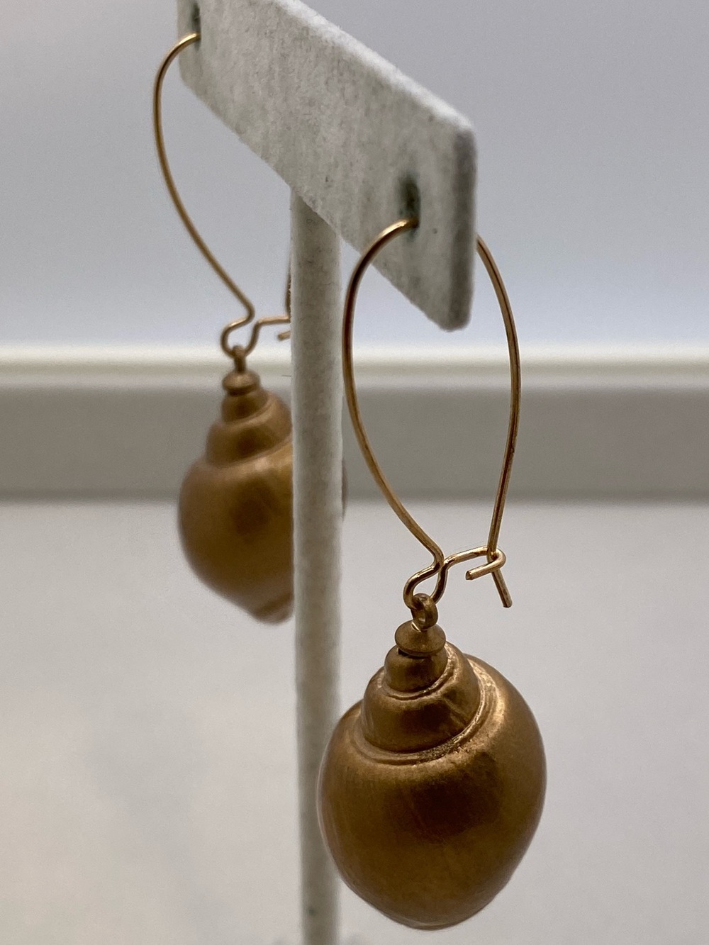 Gold-Tone Spiral Drop Earrings - Women Jewelry Earrings
